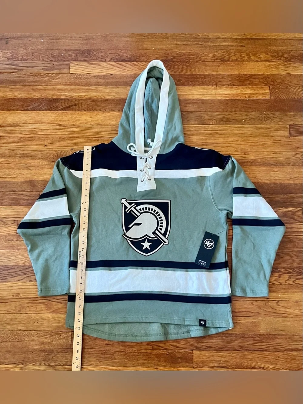 47 Brand Army Black Knights Superior Lacer Hoodie Size M & L $140 NWT